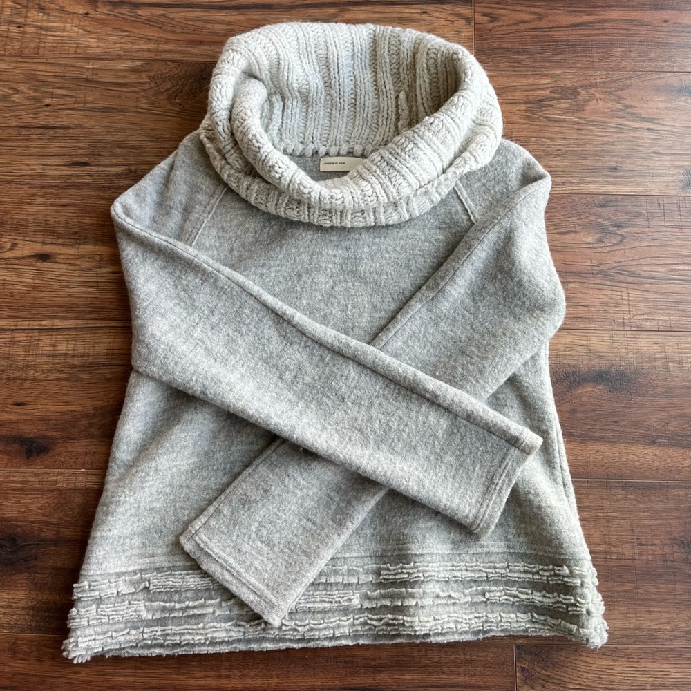 Cowl neck Gray sweater